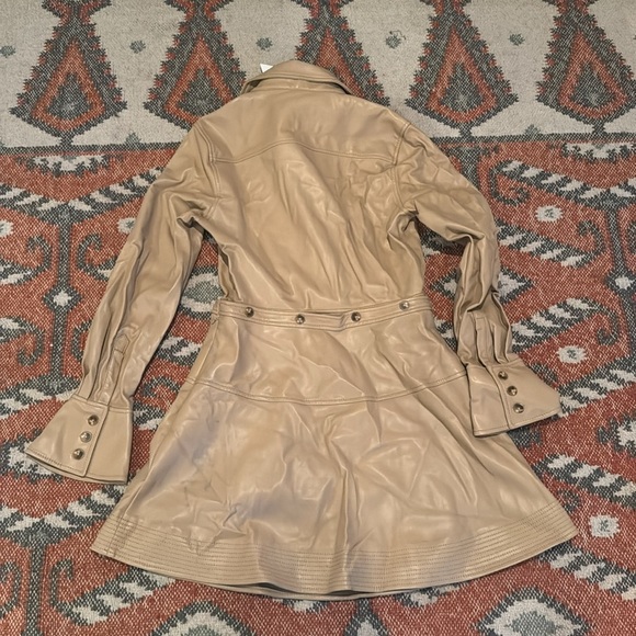 NWT SIMKHAI Elias Mini Shirt Dress in Thorn size 6 - Picture 6 of 7